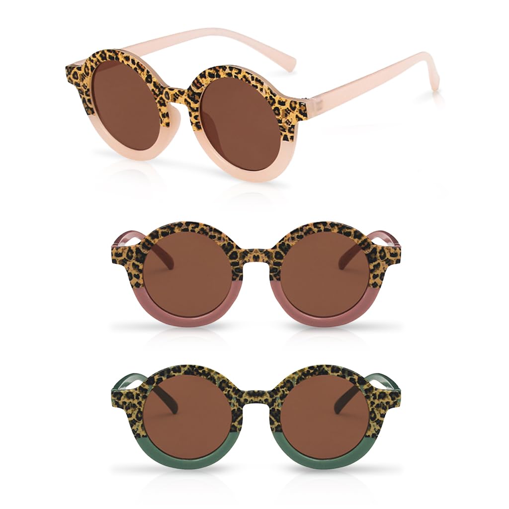 SNOWIE SOFT 3Pcs Kids Sunglasses Leopard Print Fashion Girls Sun Protection Eyewear UV Protection Funny Party Sunglasses Beach Sunglasses SNOWIE SOFT 3Pcs Kids Sunglasses Leopard Print Fashion Girls Sun Protection Eyewear UV Protection Funny Party Sunglasses Beach Sunglasses
